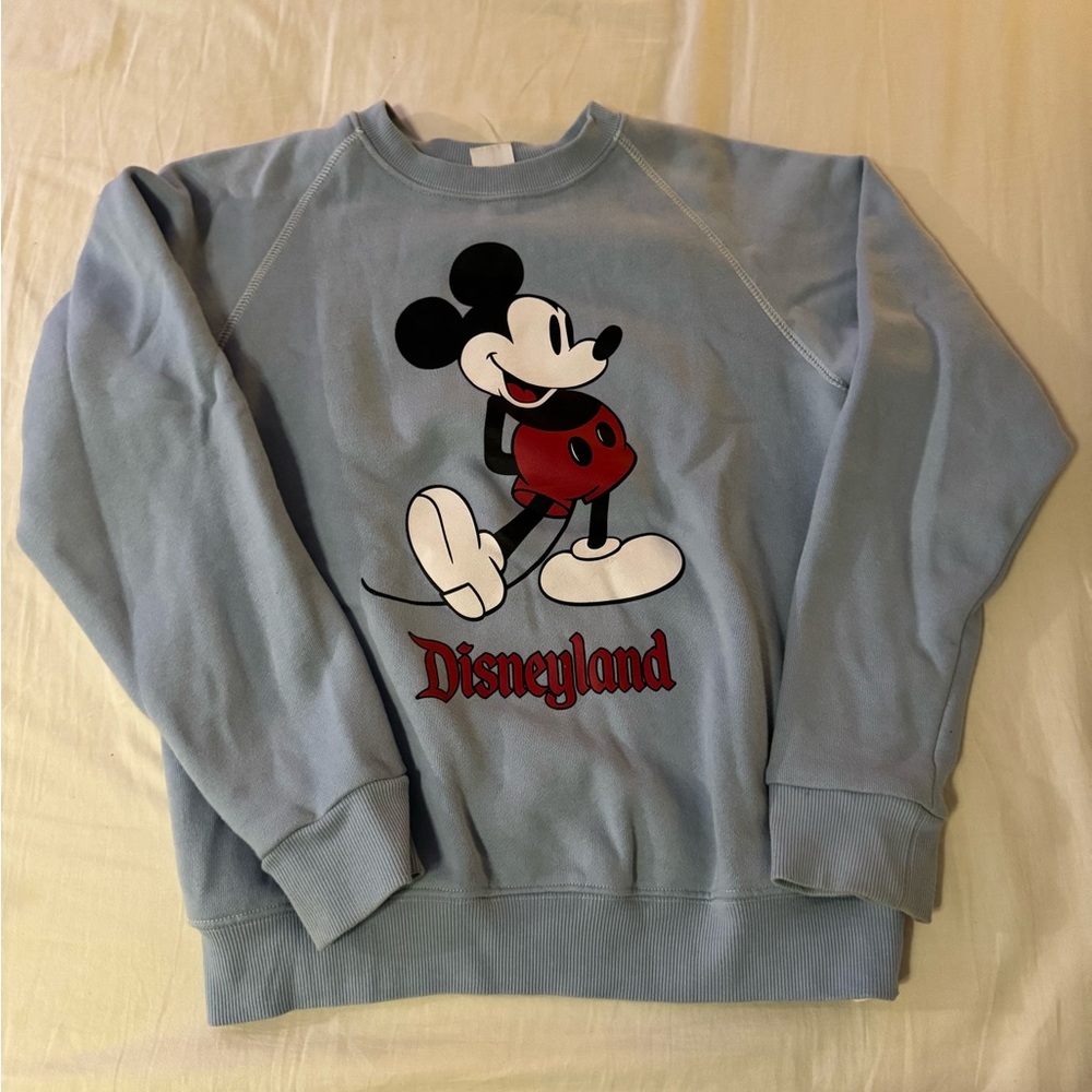 Disney Light Blue Mickey Mouse Crewneck Sweater